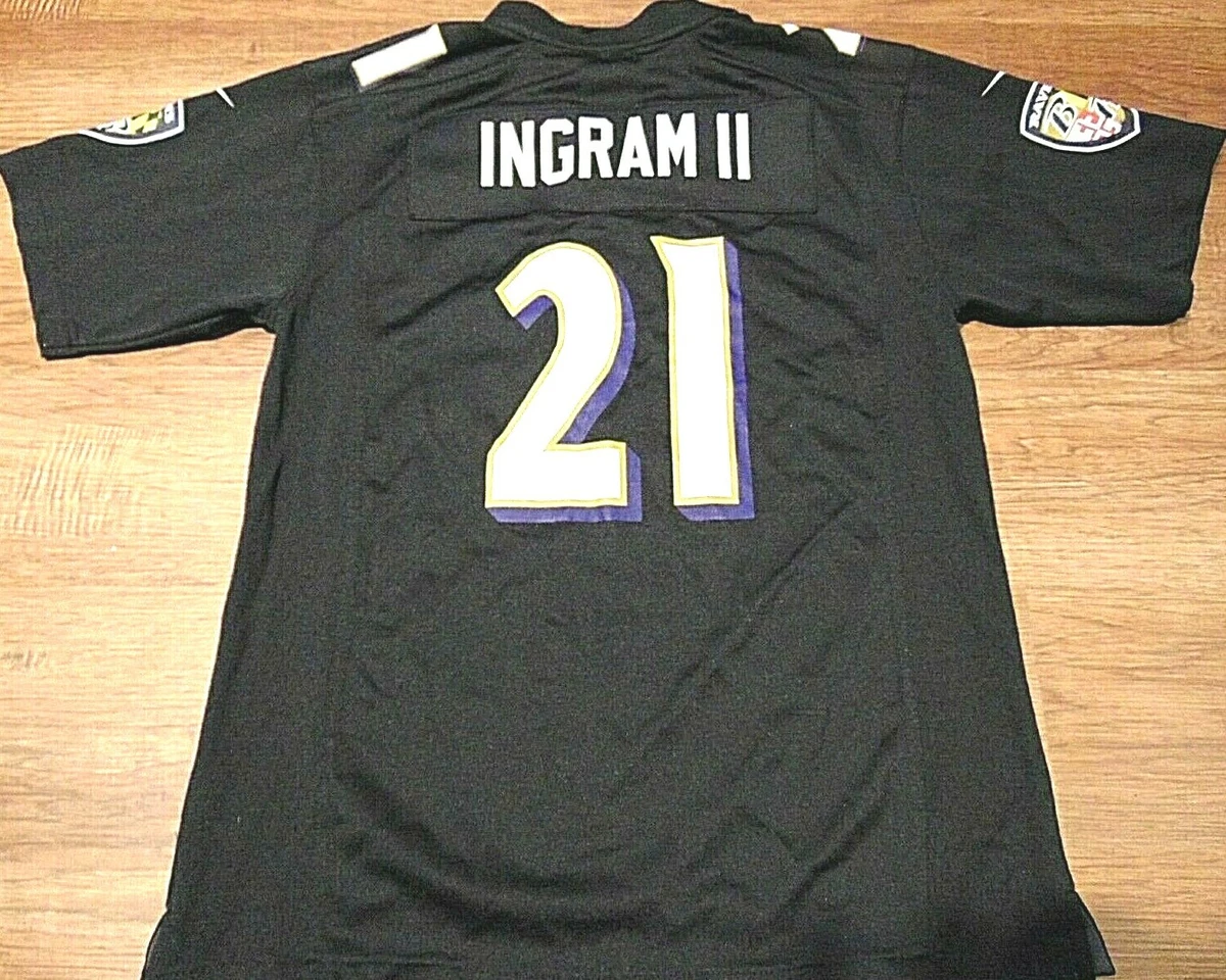 Nike Baltimore Ravens No21 Mark Ingram II Gold Men's Stitched NFL Limited Inverted Legend 100th Season Jersey