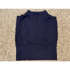 Dazy Women's Sleeveless Crop Top Navy Blue Size M