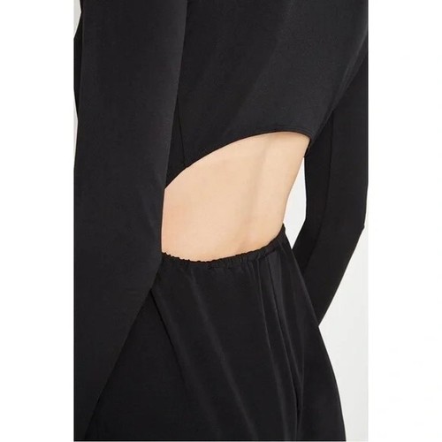 BCBGeneration Surplice Open Back Wide Leg Jumpsuit NWT Black Size S Retail $98 - Picture 5 of 11