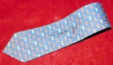 ALTEA MILANO MADE IN ITALY CHERRY MOTIF EXTRA LONG TIE - TIES - DESIGNER TIES.