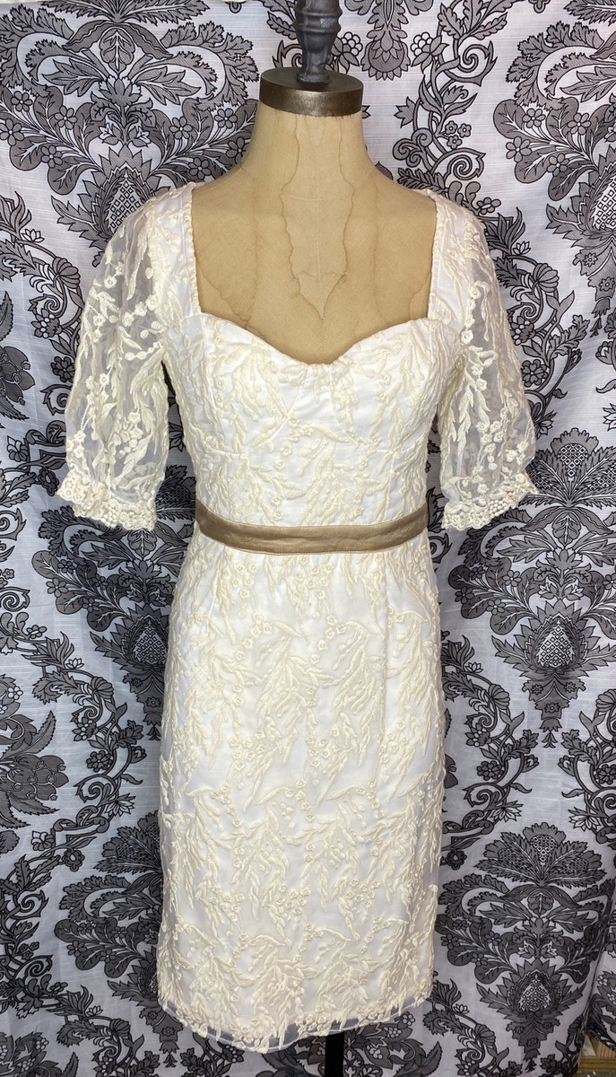 cream country dress Shyanne Country Wear Size S Mini Babydoll Dress Cream Eyelet Western Puff  Sleeve