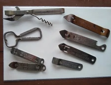 Lot Vtg Advertising Beer Ale Bottle Openers Pabst Ballantine Cold Spring Krueger