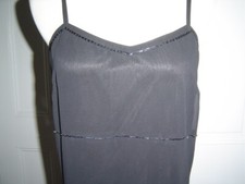 EXPRESS BLACK CHIFFON BEADED SLIP DRESS NWT 5 / 6  S