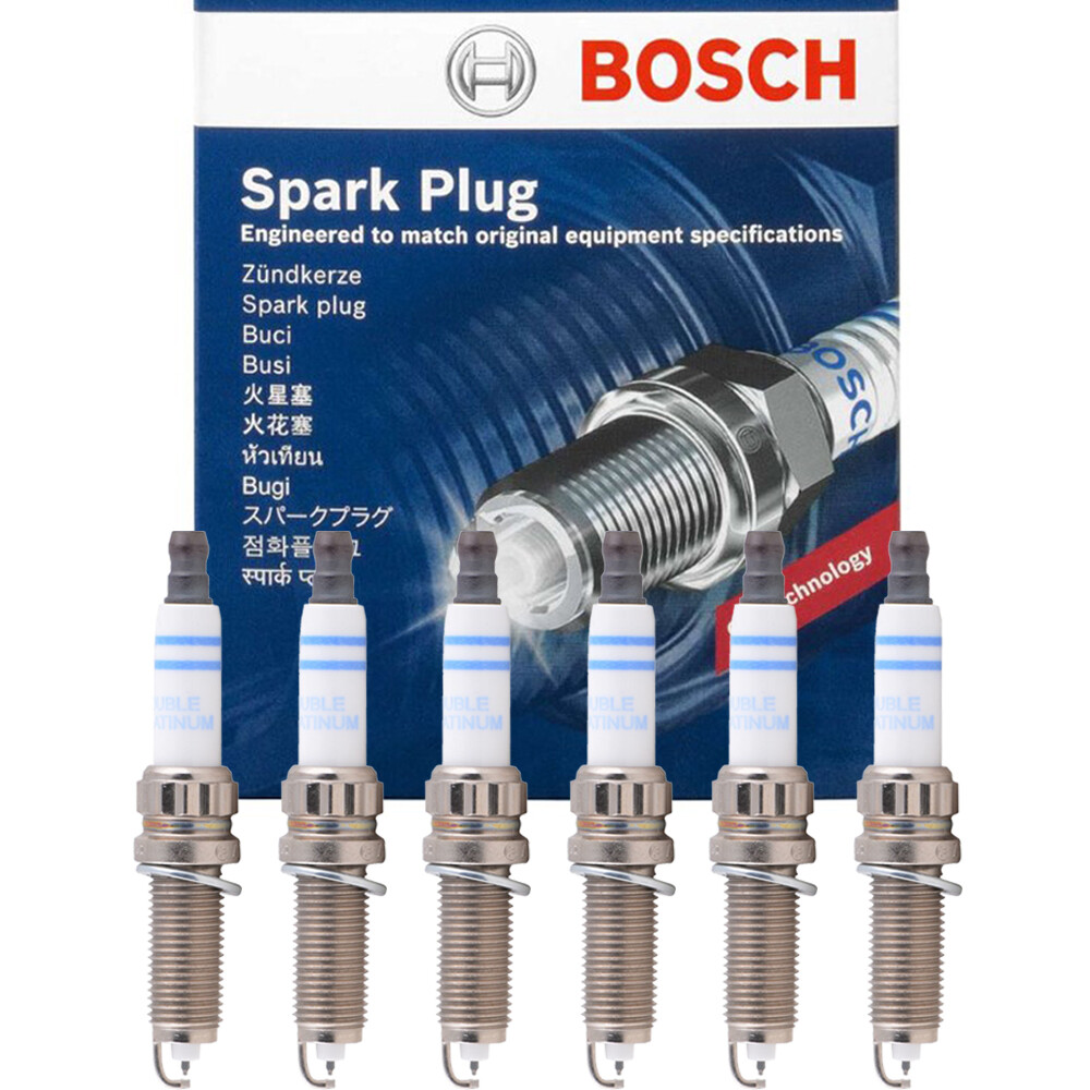 OEM BOSCH Double Platinum Spark Plug 6PCS for BMW M2 M3 M4 X4 3.0L L6