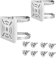 Universal Vertical Pole Mount Adapter With 2 Loops20cm Diameter Wall Mounting 