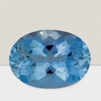 Aquamarine Oval Cut Gemstone 4.1 Cts - 11x9 mm Lustrous Loose Gem