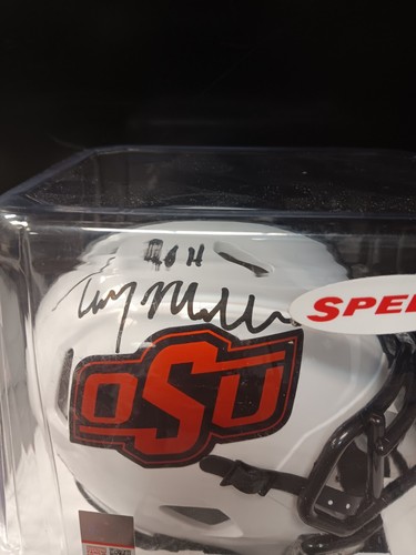 Terry Miller Signed Oklahoma State Mini Helmet Jsa Certified - Picture 2 of 3