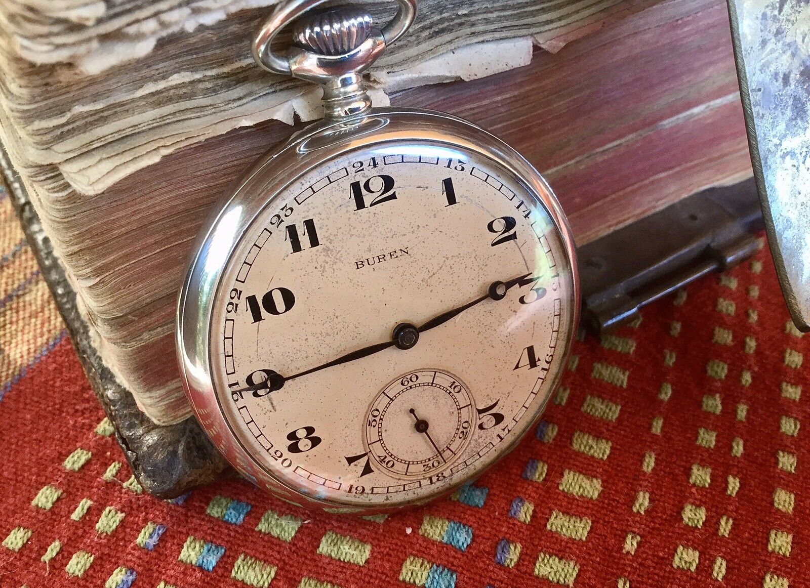 Buren grand prix.. 70 gauge. vintage pocket watch