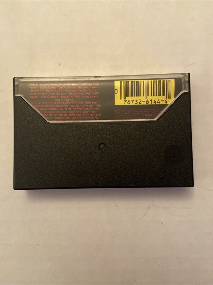 Back to the Future Movie Soundtrack (Cassette Tape, 1985, MCA) eBay
