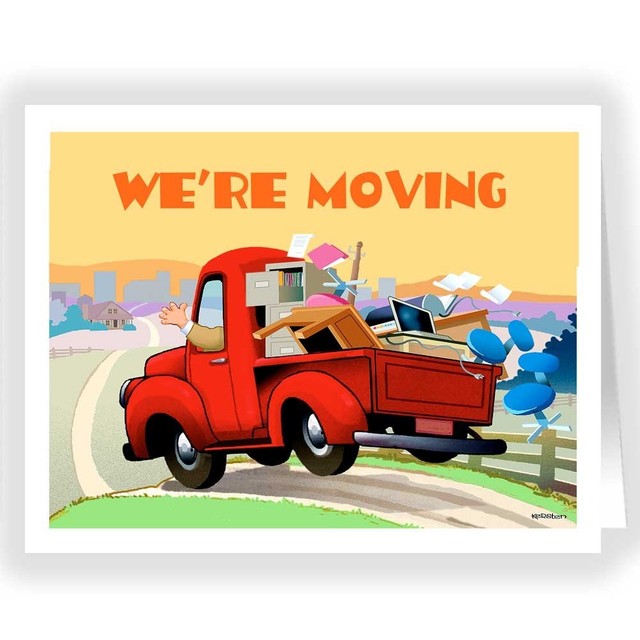 We ve Moved Moving Cards 24 Cards And Envelopes For Sale Online EBay
