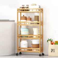 ColourTree Shelving Unit with Wheels, Removable Storage Cart