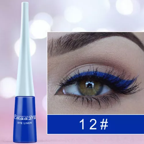Matita eyeliner colorata 24 ore liquido alto pigmento lunga durata eye liner penna gel - Foto 91 di 110