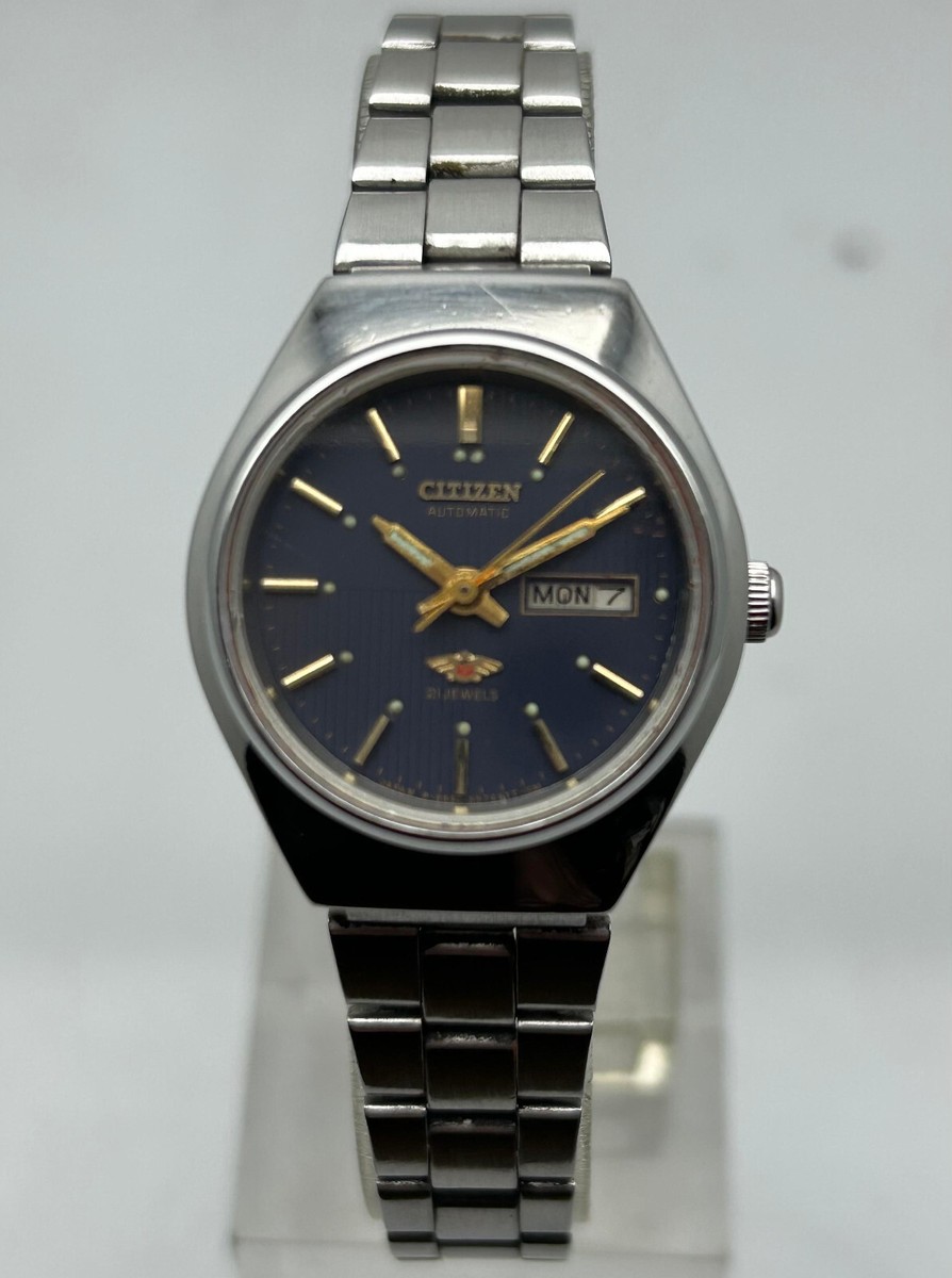 Citizen Eagle 7 21 Jewels Checkered Dial Vintage Japan Made