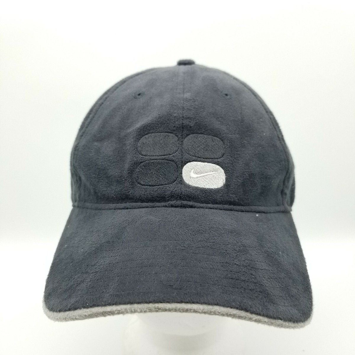 Nike Vintage 90s Embroidered Black Grey Golf Hat Rare