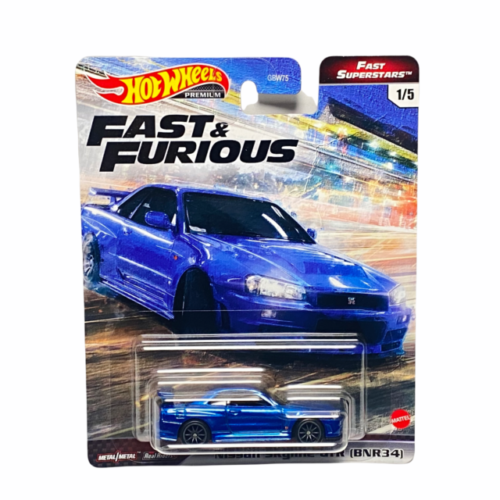 NEW! Hot Wheels Fast & Furious Nissan Skyline GTR R34 1/5 BNR34 - Picture 1 of 1