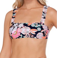 Raisins GARDEN DISTRICT MULTI Juniors' Printed Tulum Bikini Swim Top, Medium