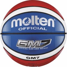 Molten Basketball Blau/Rot/Weiß Synthetik-Le...
