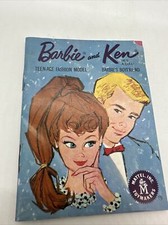 Vintage 1962 Barbie and Ken Fashion Booklet Teen-Age Model Mini Catalog Mattel