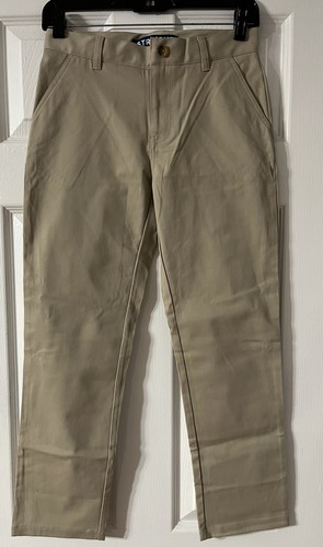2X French Toast Boys Adjustable Waist Straight Fit Uniform Pants Khaki Size 12 - Picture 7 of 10