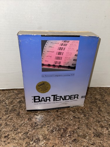 Vintage PC The Bar Tender Seagull Scientific Systems For DOS 3.5 and 5.25 RARE - Picture 1 of 7