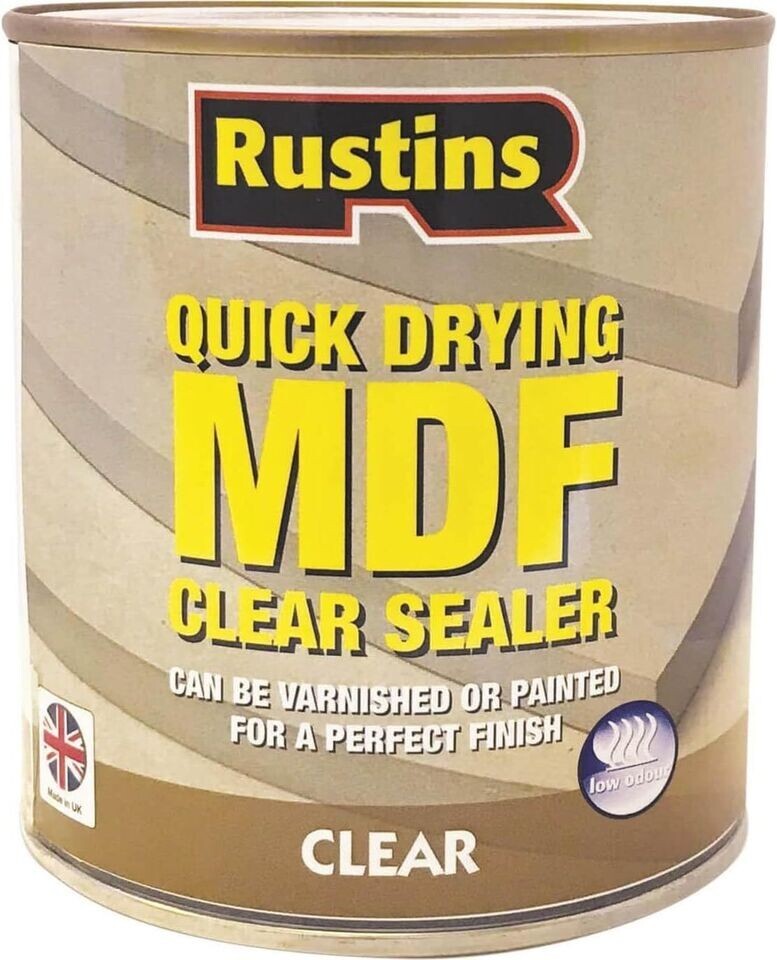 Rustins  MDF Sealer  Paint or Varnish After Use  CLEAR  500ML