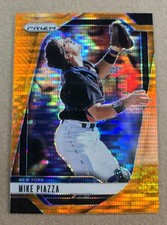 2025 Panini Prizm - Mike Piazza, Mike Piazza #125 Orange Pulsar Prizm /399