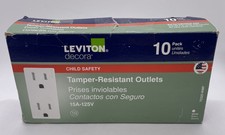 Leviton Tamper Resistant Outlets 10-Pack, T53...