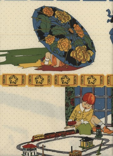 BTHY Punctuation American Jane Moda Sandy Klop Vintage Children OOP Creme 18x43 - Picture 6 of 8
