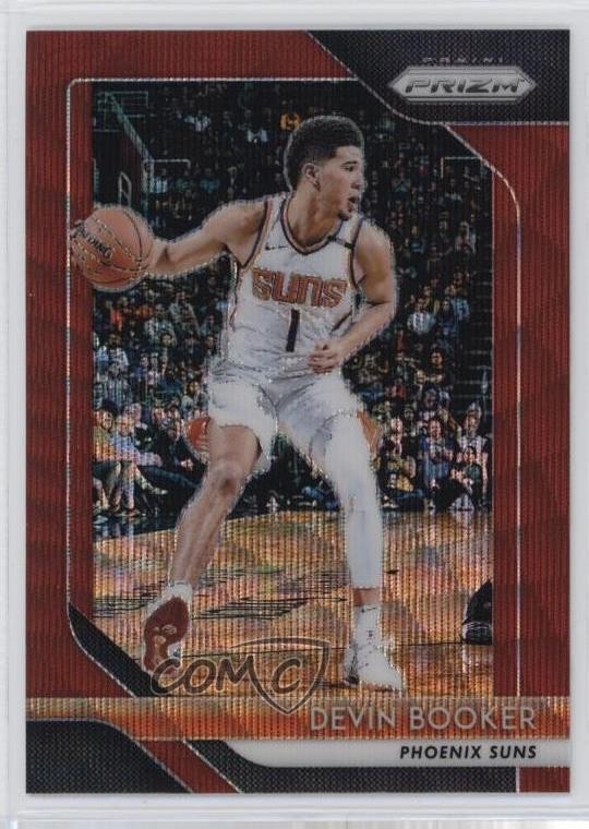 2018-19 Panini Prizm Ruby Wave Prizm Devin Booker #11 yf0