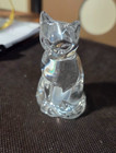 Gorham clear lead crystal cat salt and pepper shakers — photo 2