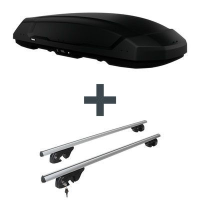 Dachbox Thule Force 3 XL + Dachträger Menabo für Mercedes GL-Klasse Typ X166 Top