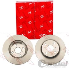2X TRW Discos de Freno 255mm Ventilado Delant. Apto Para Aston Martin Cygnet"