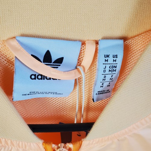 Adidas Jacket Mens M Orange Originals Summer Superstar Track SST Windbreaker New - Picture 6 of 9