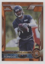 2015 Topps Chrome Rookies Orange Refractor Levi Norwood #189 0nr3