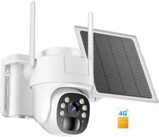 4G LTE Cellular Security Camera No WiFi Solar Outdoor Night Vision With SIM Card