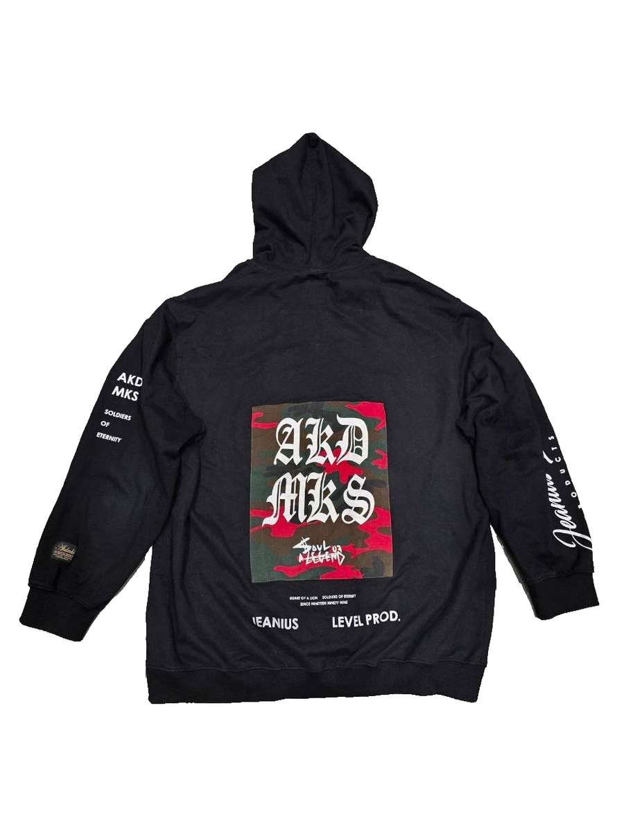 akademiks hoodie 4XL Black Y2K Red hip-hop mens Graphic full zip