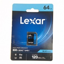 Lexar 64GB High-Performance 800x UHS-I SDXC 4...