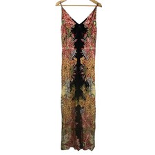 Free People Intimately Small Wildflower Printed Slip Maxi Boho Dress Multi-Color