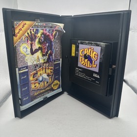 Crue Ball Sega Genesis Complete CIB w Manual Motley Heavy Metal Pinball