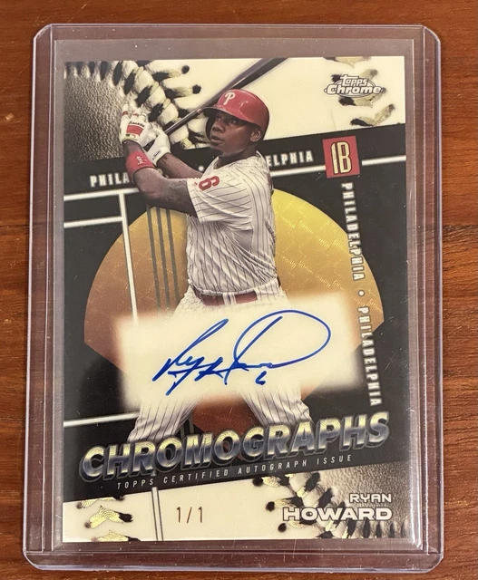 2025 Topps Chrome Chromographs Ryan Howard #CHR-RH SuperFractor 1/1 Phillies