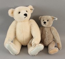 Vintage German Steiff Margaret Strong Bear+ Gray Mohair Fully-Jointed Teddy Bear