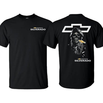 Chevrolet Silverado Reaper T-Shirt Racing Style For Car Lover Men Cotton