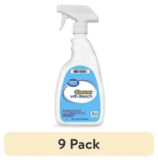 (9 pack) Great Value Cleaner with Bleach, 32 fl oz,NEW PRODUCT EXPLOSION