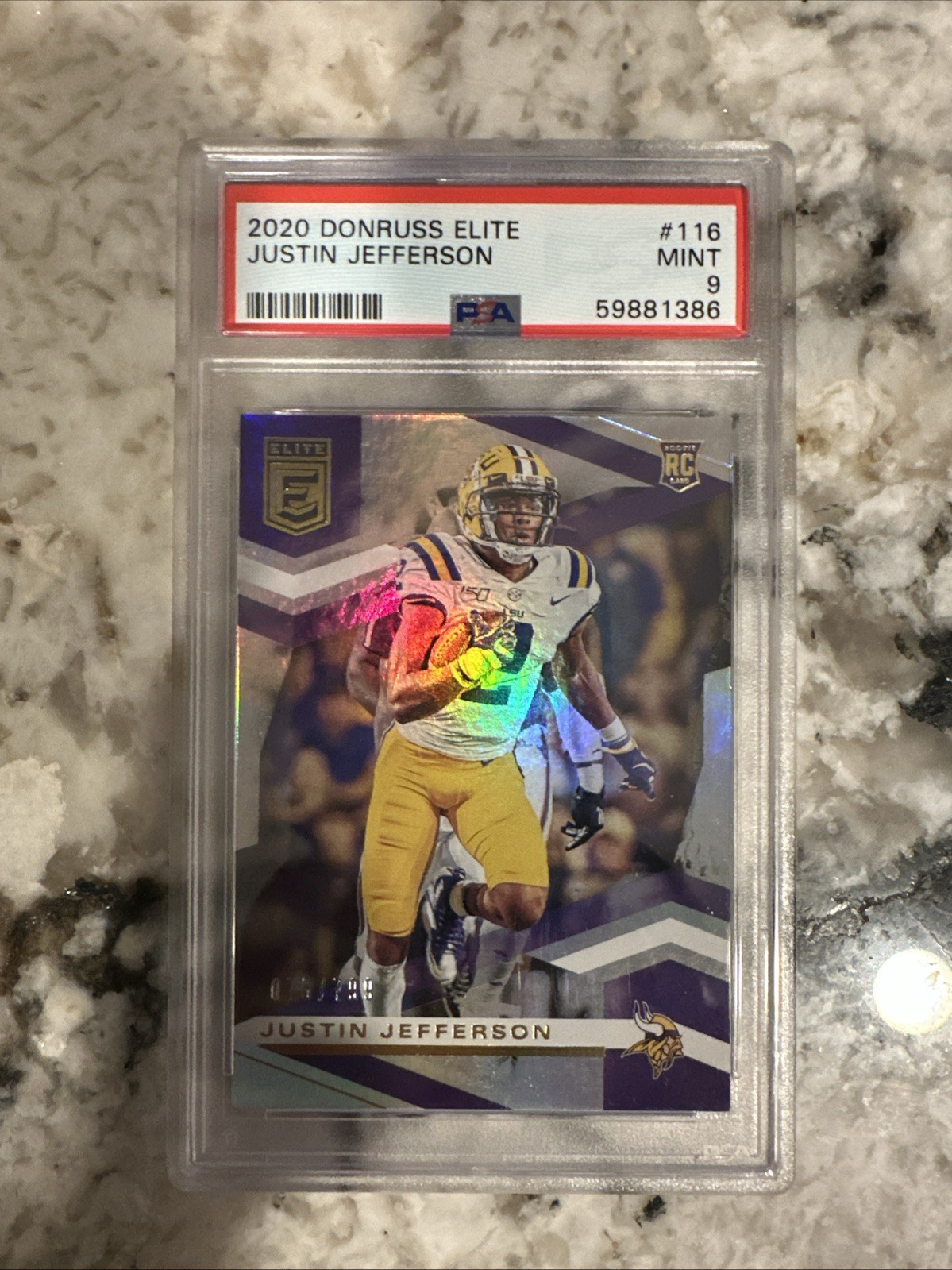 Justin Jefferson Panini Donruss Elite #116 Base