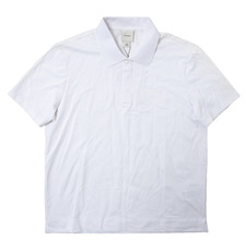 CALVIN KLEIN BNWT MENS SHORT SLEEVE SNAP BUTTON TECH PIQUE POLO SHIRT sz M WHITE