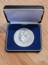 🌟RARE 1985 President Reagan "Proposed" Official Inaugural Large Silver Medal-IA