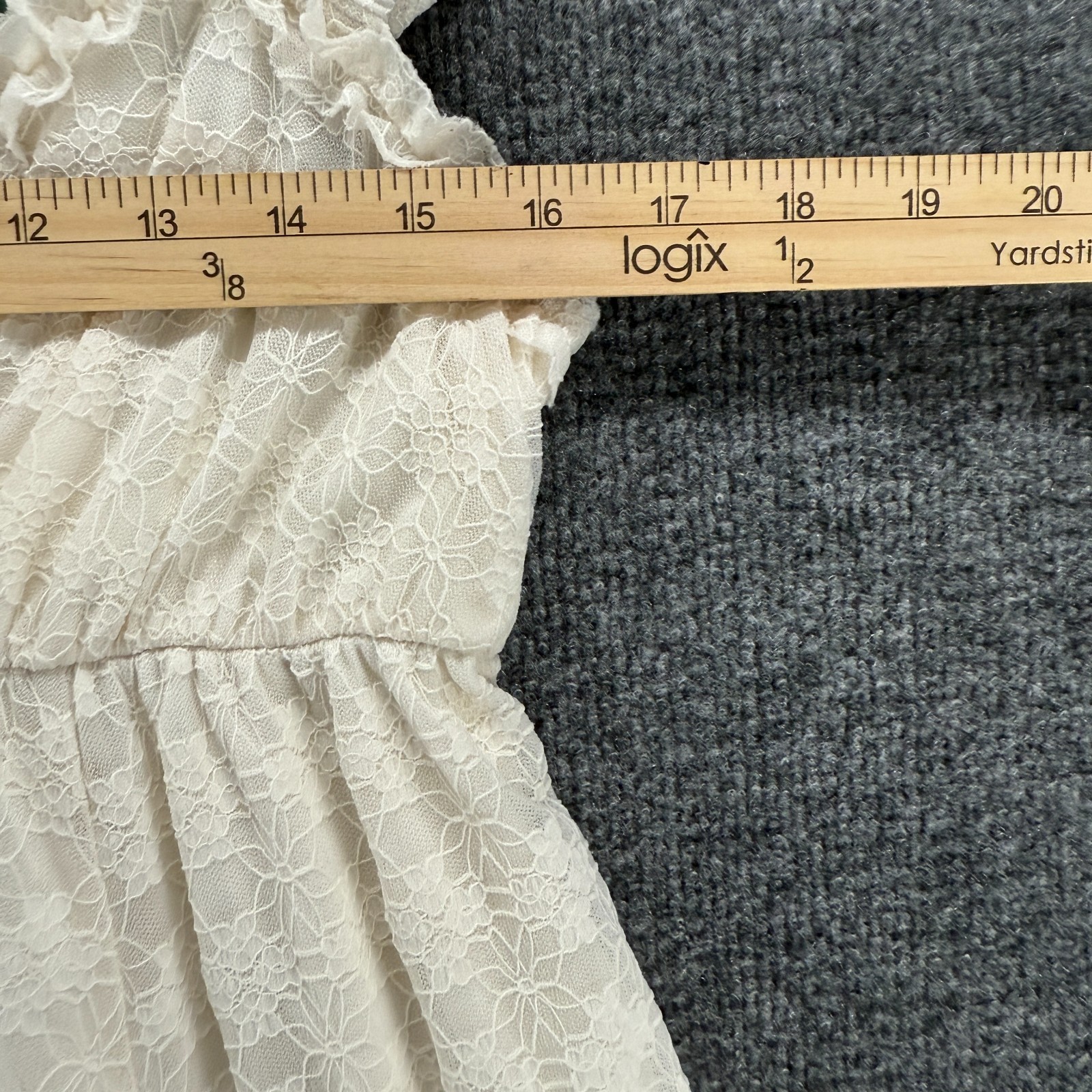 Womens Dress Size M Lace Floral Sleeveless Babydoll Coquette Fairy Cottagecore