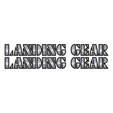 SE Racing - Landing Gear Drippy Font decals -...