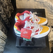 Nike Supreme Air Cross Trainer 3 Low White Gold Green Red Leather