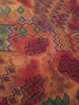 90s Vintage Fabric 90s Fabric 90s Tribal Fabric BOLD Tribal Print Remnants